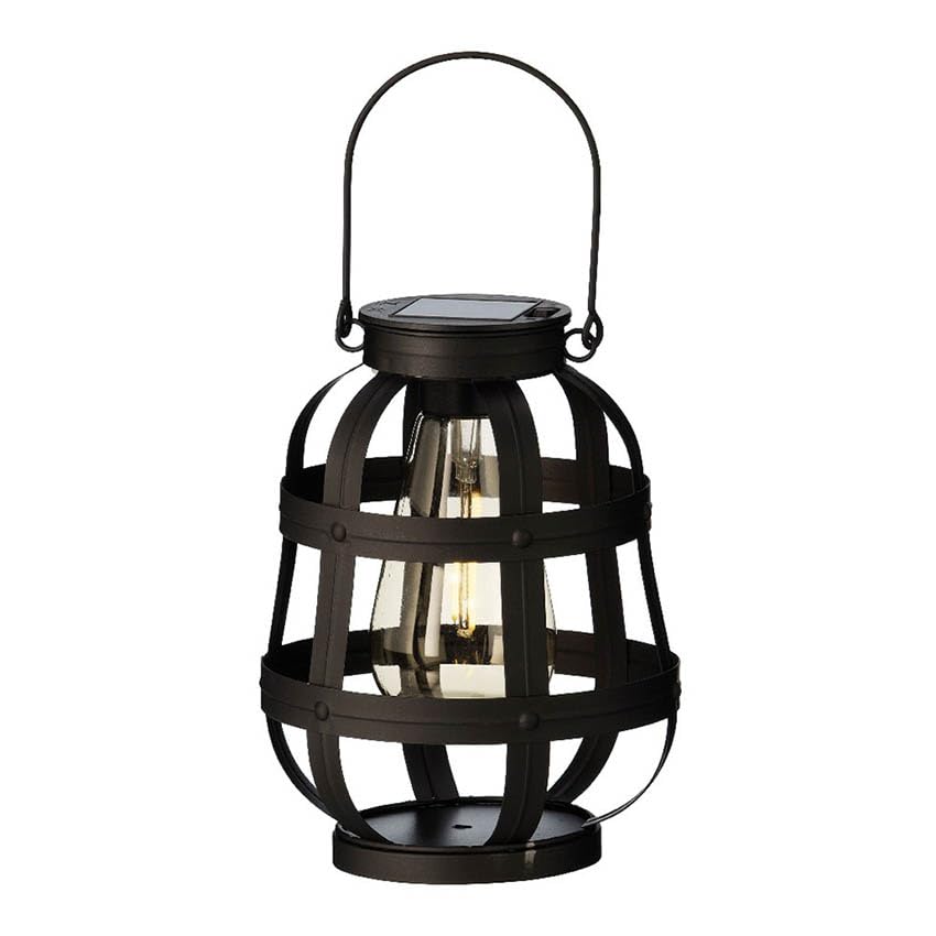 set de 3 luces solares vintage para jardín, con iluminación LED, resistente al agua; ideal para decorar y dar luz ambiental en exteriores.